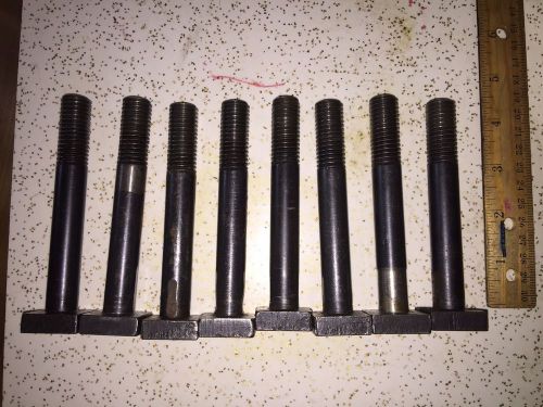 T-Slot Bolts, 8 Pcs, 5/8-11 Tpi, 4 1/2&#034; Long, T Bolts, all stamped Boyar Schultz