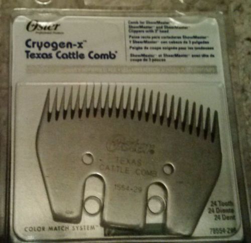 NEW Oster Shearing Comb  24-Tooth Cryogen-X Texas Cattle Show Comb