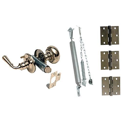 Crl deluxe wood screen door hardware kit k5083 hinge handle closer for sale