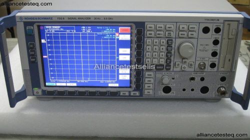 Fsq8 r&amp;s, signal analyzer 8 ghz , opt k30 / k92, 6 month warranty! for sale