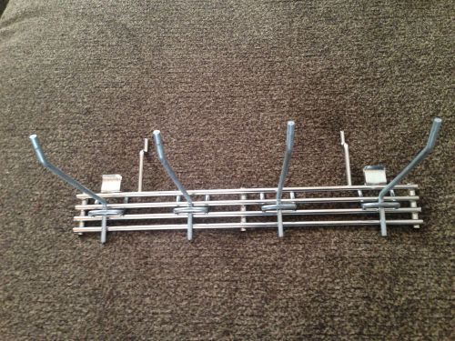 Pegboard hooks (4) and  1 adjustable rack