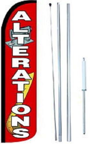Alterations Windless  Swooper Flag With Complete Hybrid Pole set
