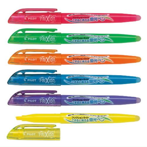 Pilot FriXion Light color pen, Erasable Highlighter ink 6colors Water-based pen