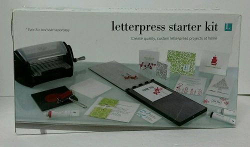 New QuicKutz Lifestyle Crafts Letterpress Starter Kit for Epic Six