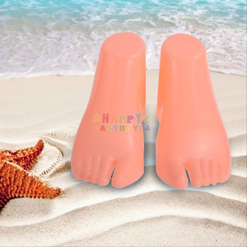 Pair of Hard Plastic Children Feet Mannequin Foot Model Tools Display for Shoes