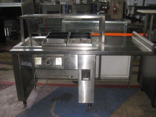 Randell drop in hot food well with stainless steel prep space for sale