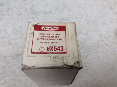 Dayton 6X543 Operating Coil 120 VAC w/ Junction Box for Solenoid Valve New (TB)