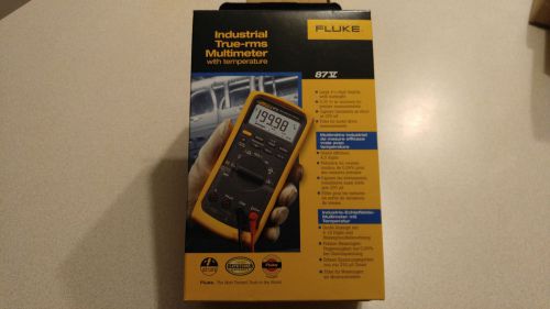 Brand New in the Box Fluke 87V Industrial True-RMS Multimeter with Temperature
