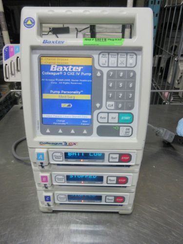 Baxter Colleague CX 3 triple pump w/ latest software