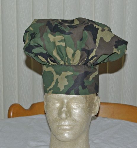Camouflage Adult Chef Hat FREE Shipping