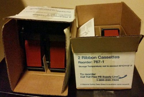 Lot of 3 Genuine Pitney Bowes Ribbon Cassettes for PostPerfect B700 Meters 767-1