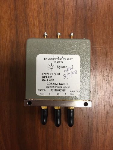 8762F Coaxial Switch, DC to 4 GHz, SPDT, 75 Ohms
