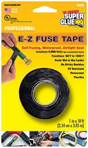 Super glue 1x10 blk silicone tape for sale
