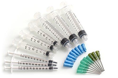 C-U Innovations 3 Pack - 10ml, 3ml, 1ml Syringes with 14Ga and 18Ga Blunt Tip