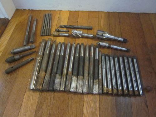 Morse taper shank drill reamer center end mill tap tool lot alvord polk most nos for sale