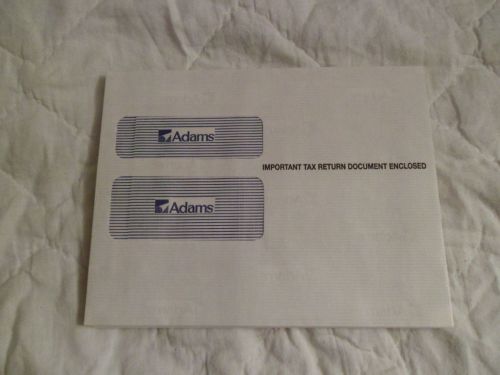 14 Adams Double Window W-2 Envelopes TX200  7 1/4&#034; x 5 5/8&#034;