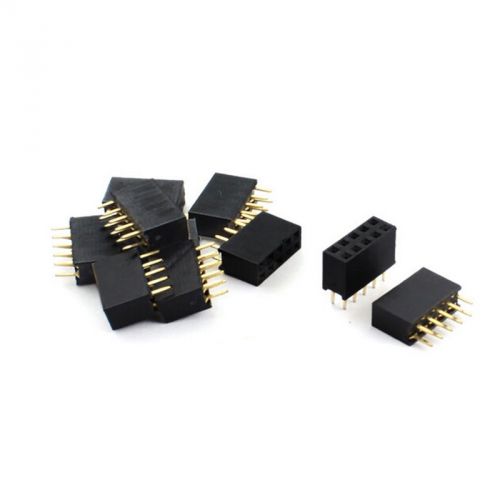 Hot Sale 10X 2x5 10Pin 2.54mm Double Row Female Straight Header Pitch Pin Strip