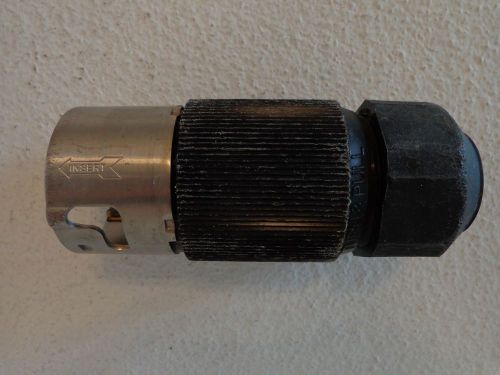 Hubbell CS-6365L Male Cord Grip Cap Plug  3-Pole 4 Wire 50A 125/250v Twist-Lock