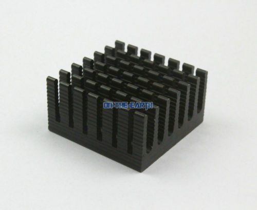 15 Pieces 28*28*15mm Aluminum Heatsink Radiator Chip Heat Sink Cooler / Black