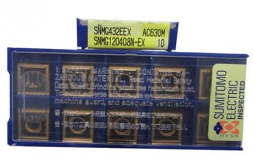 NEW SUMITOMO Carbide Inserts SNMG120408N-EX AC630M SNMG432EEX 10PCS/BOX