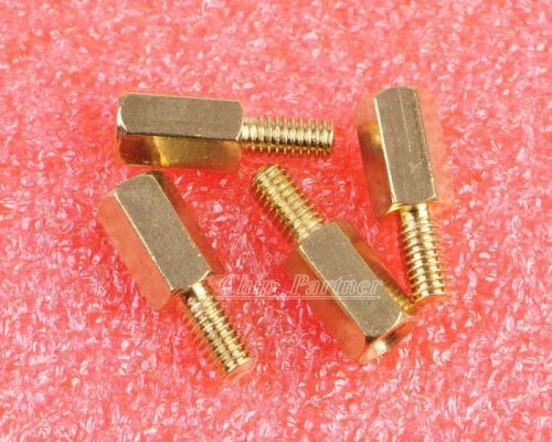 25pcs m3 male 6mm x m3 female 8mm brass standoff spacer m3 8+6 for sale