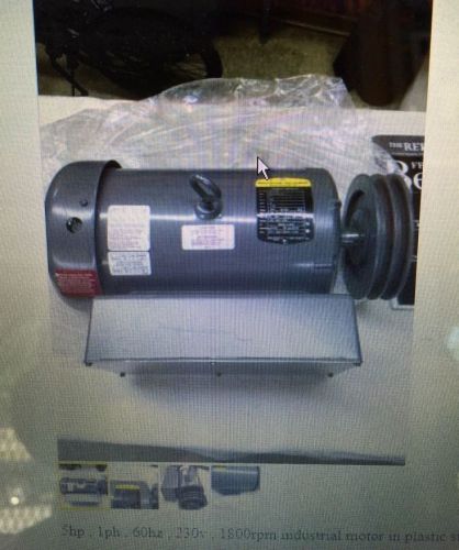 Baldor reliancer single phase 5 hp 23 amp industrial motor for sale