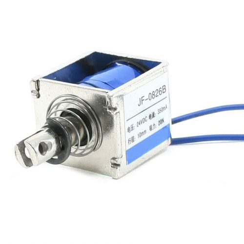 Dc 24v 350ma push pull type open frame solenoid 10mm 20n 4.4lb gy for sale