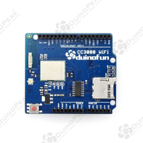 Stackable cc3000 wifi shield r3 for arduino with sd slot support mega 2560 for sale