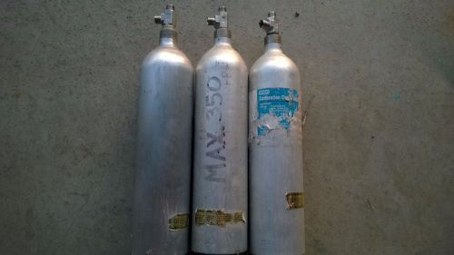 MSA Econo-Cal Calibration Gas Cylinders, Lot of Three