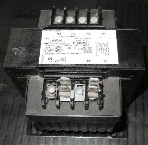 Hammond Transformer PT500MLI, .500 KVA