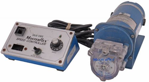 Cole-parmer masterflex 7553-30 0-100rpm peristalic pump head motor w/controller for sale