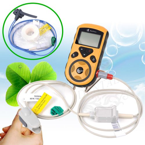 PC Software SPO2&amp;PR, LCD handheld pulse oximeter alarm adult/ Neonate two probes