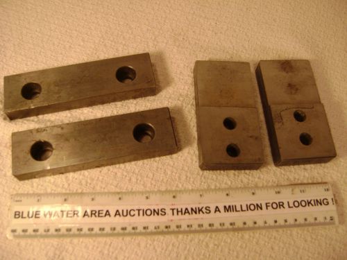 (2) PAIR of Machinist Vise JAWS, Parallels, Blocks. Hardened and Ground, 2 SETS