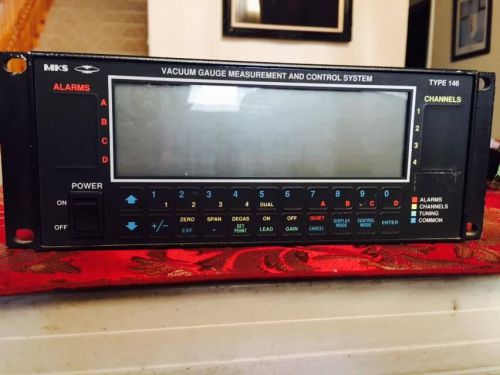 MKS VACUUM GAUGE MEASUREMENT AND CONTROL SYSTEM MODEL 146B 146B-13510