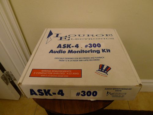 Louroe ask-4 kit #300 microphone covert spy audio monitoring kit for sale
