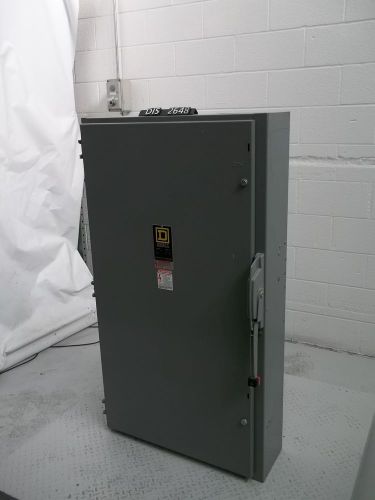 Square d 600 volt 400 amp fused disconnect (dis2648) for sale