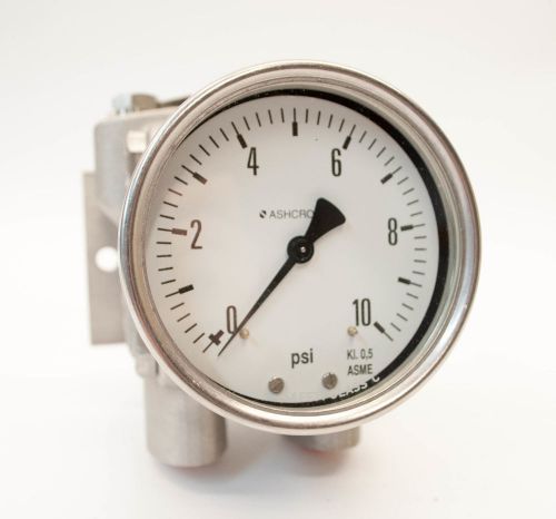 Ashcroft model 10-5503ss-25l-xajnh gauge 0-10 psi model 5503 for sale