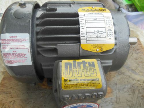 NEW Baldor Industrail Motor, 1 1/2HP*Phase 3*High Efficiency Electric Motor*L@@K