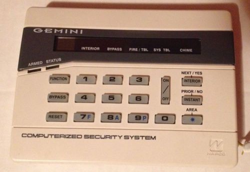 Napco Gemini Computerized Security System