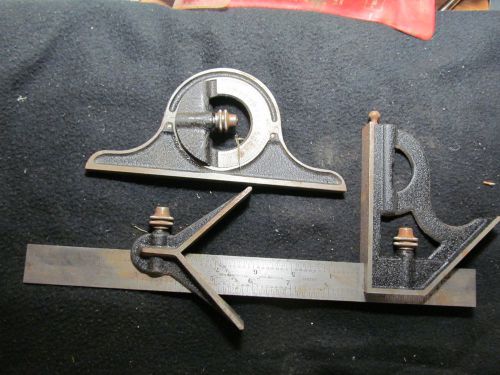 Starrett layout square machinist compass guide try gauges bevel protractor for sale