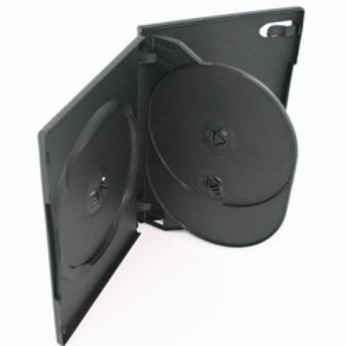 2 Standard Black 3-Disc Triple DVD Cases