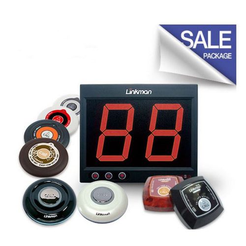 LINKMAN Wireless Hospital Nurse Calling Systems, 5 Pagers,1 Receiver System