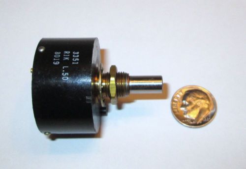 HELIPOT/BECKMAN #3351  PRECISION POTENTIOMETER 1K OHM CONTINUOUS ROTATION REFURB