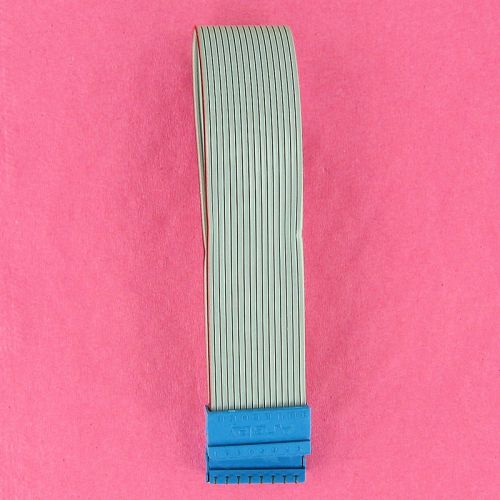 16 Conductor 7&#039;&#039; Ribbon Cable with 16 Pin Male IC DIP Connector Plugs Both Ends