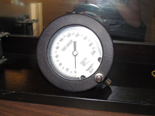 Ashcroft type 1082 test gauge for 4 !/2 ,6 &amp; 8 1/2  200 psi test gauge for sale