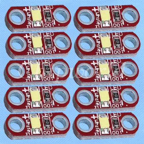 10pcs SMD White LED Module for Lilypad 3v-5v Voltage current 40 ma