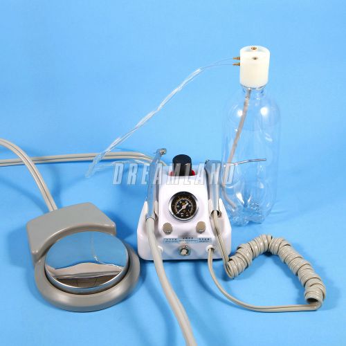 Dental Portable Turbine Unit Works Air Compressor 4H &amp; high speed Handpiece set