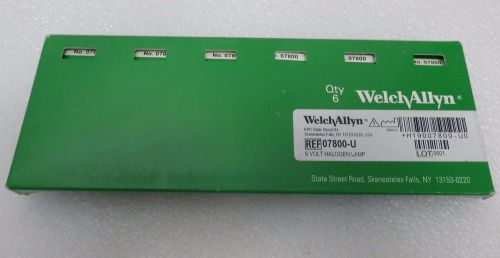 Welch allyn 6 volt halogen lamp,ref#07800-u(6pieces per pack)original.diagnostic for sale
