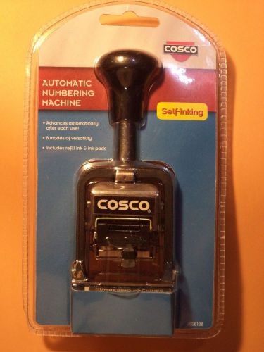 COSCO AUTOMATIC NUMBERING MACHINE SELF INKING NEW advances fter each use 026138