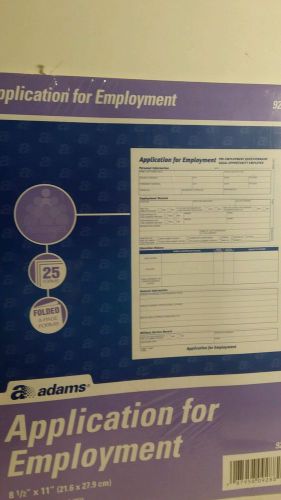 ADAMS APPLICATION FOR EMPLOYMENT 9288 25 FORMS